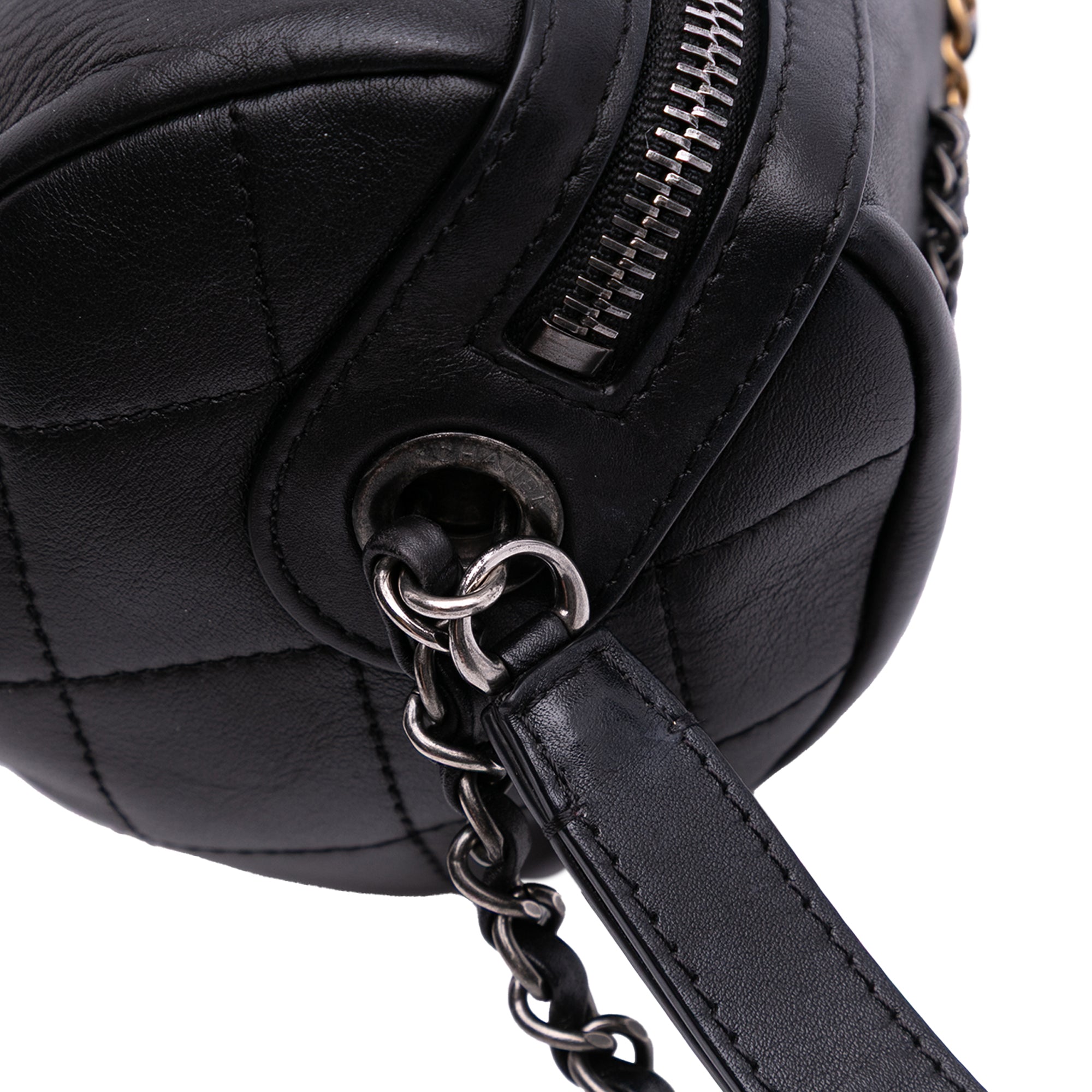 Calfskin Signature Chain 20s Bowling Bag