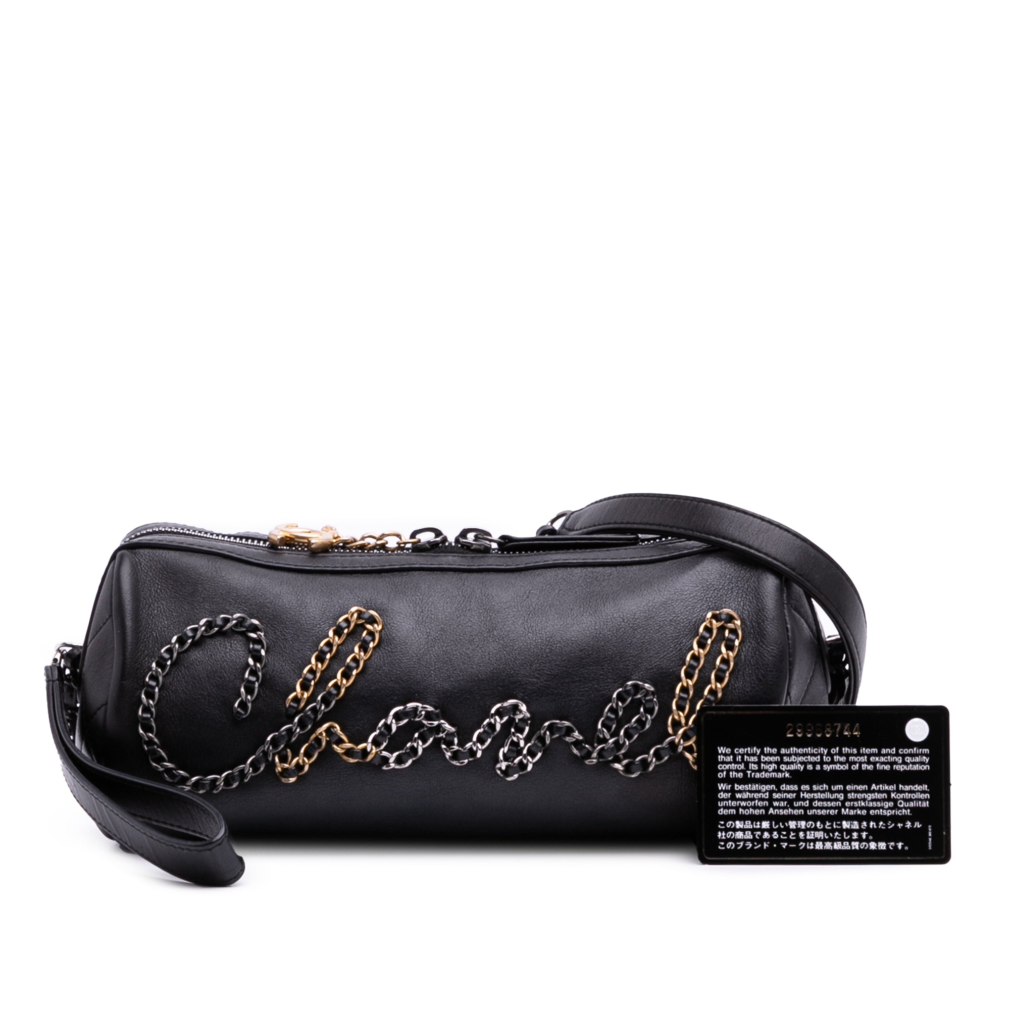 Calfskin Signature Chain 20s Bowling Bag