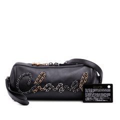 Calfskin Signature Chain 20s Bowling Bag