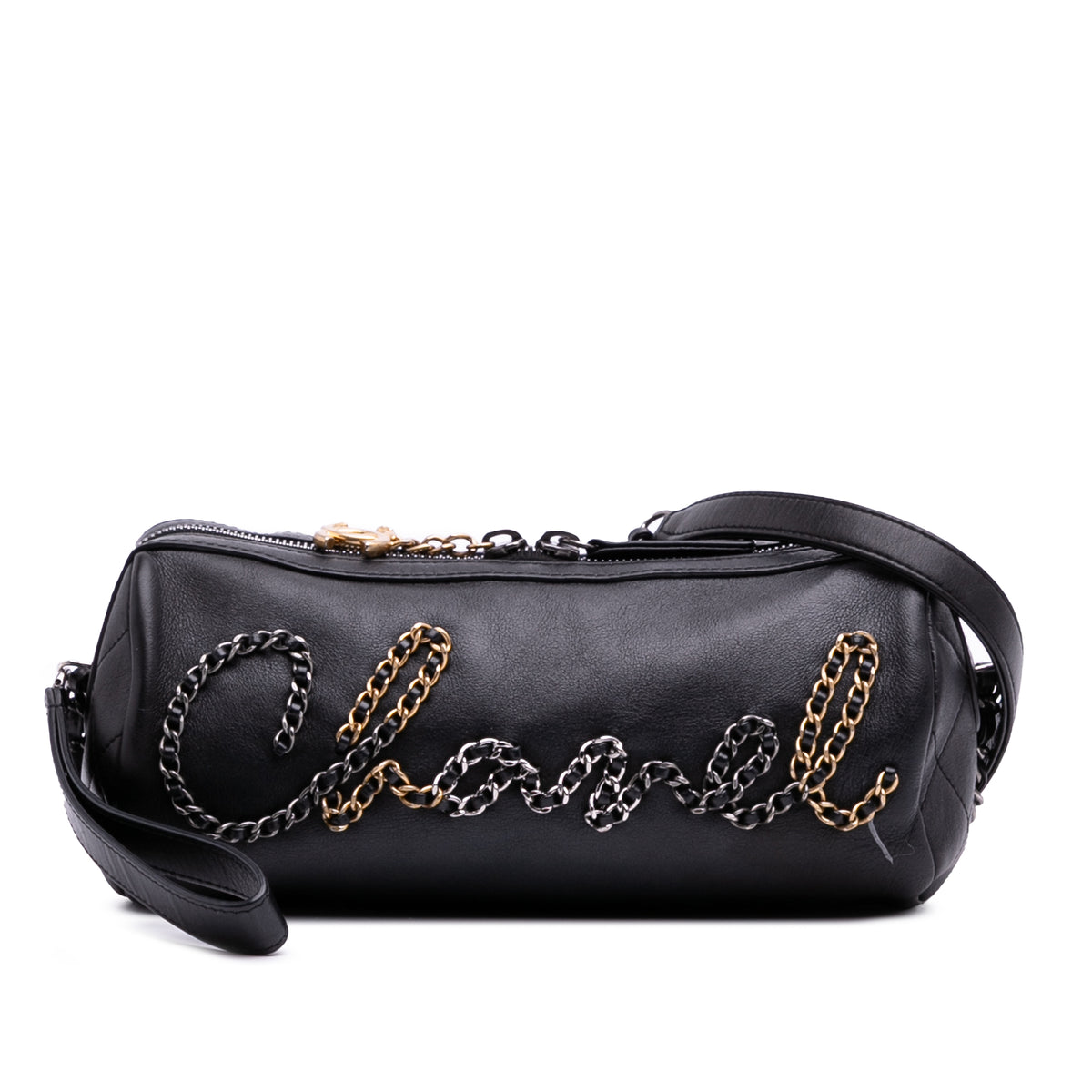 Calfskin Signature Chain 20s Bowling Bag