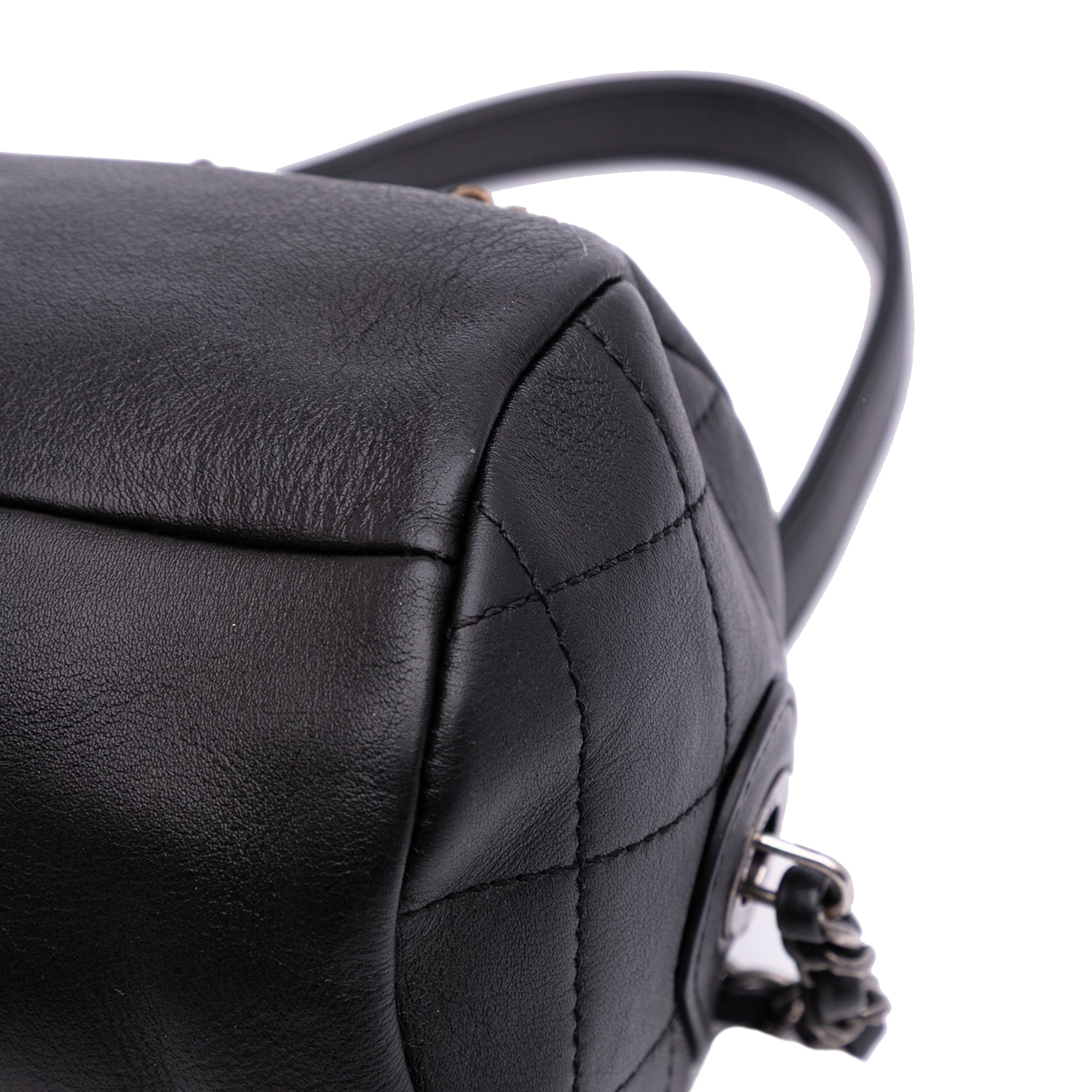 Calfskin Signature Chain 20s Bowling Bag