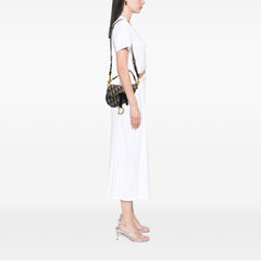 Mini Oblique Canvas Saddle Bag