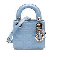 Micro Patent Cannage Lady Dior