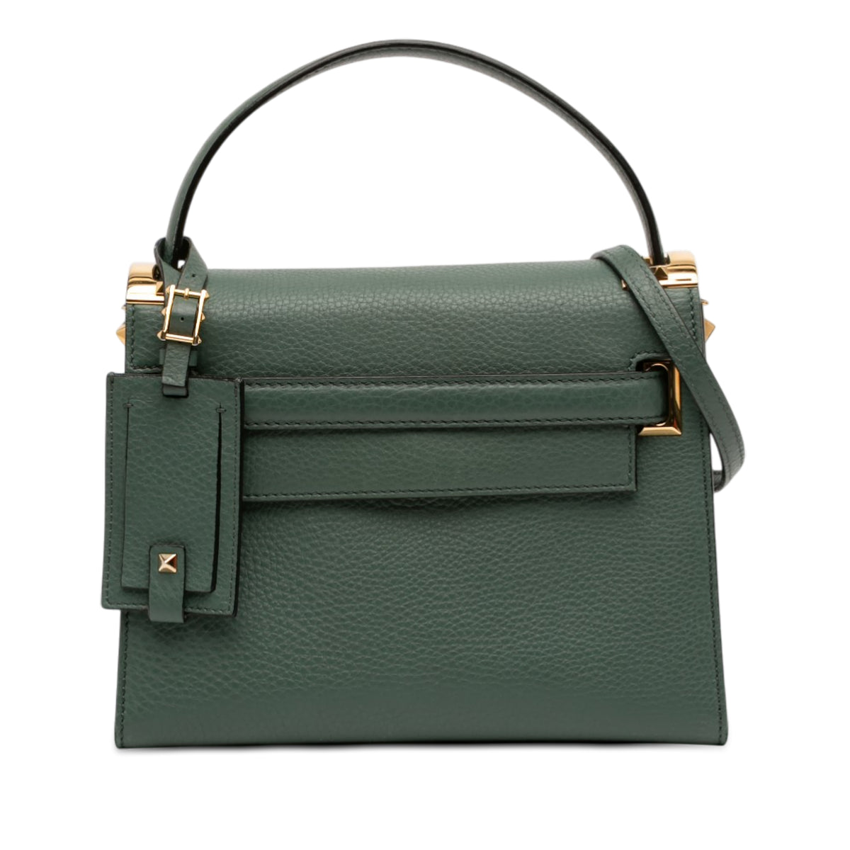 Small Leather My Rockstud Frame Satchel