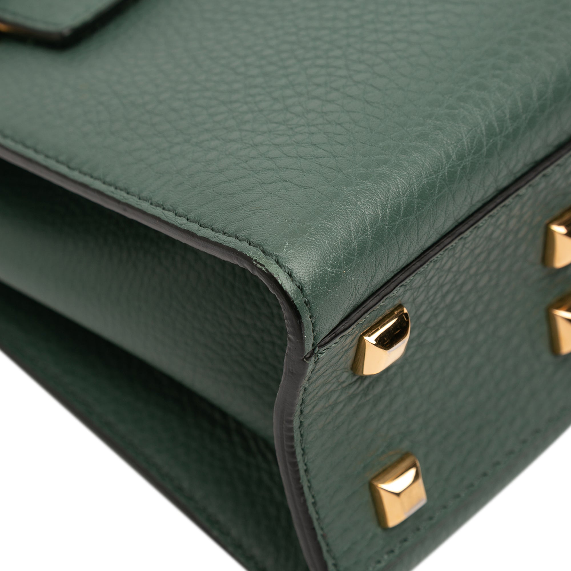 Small Leather My Rockstud Frame Satchel