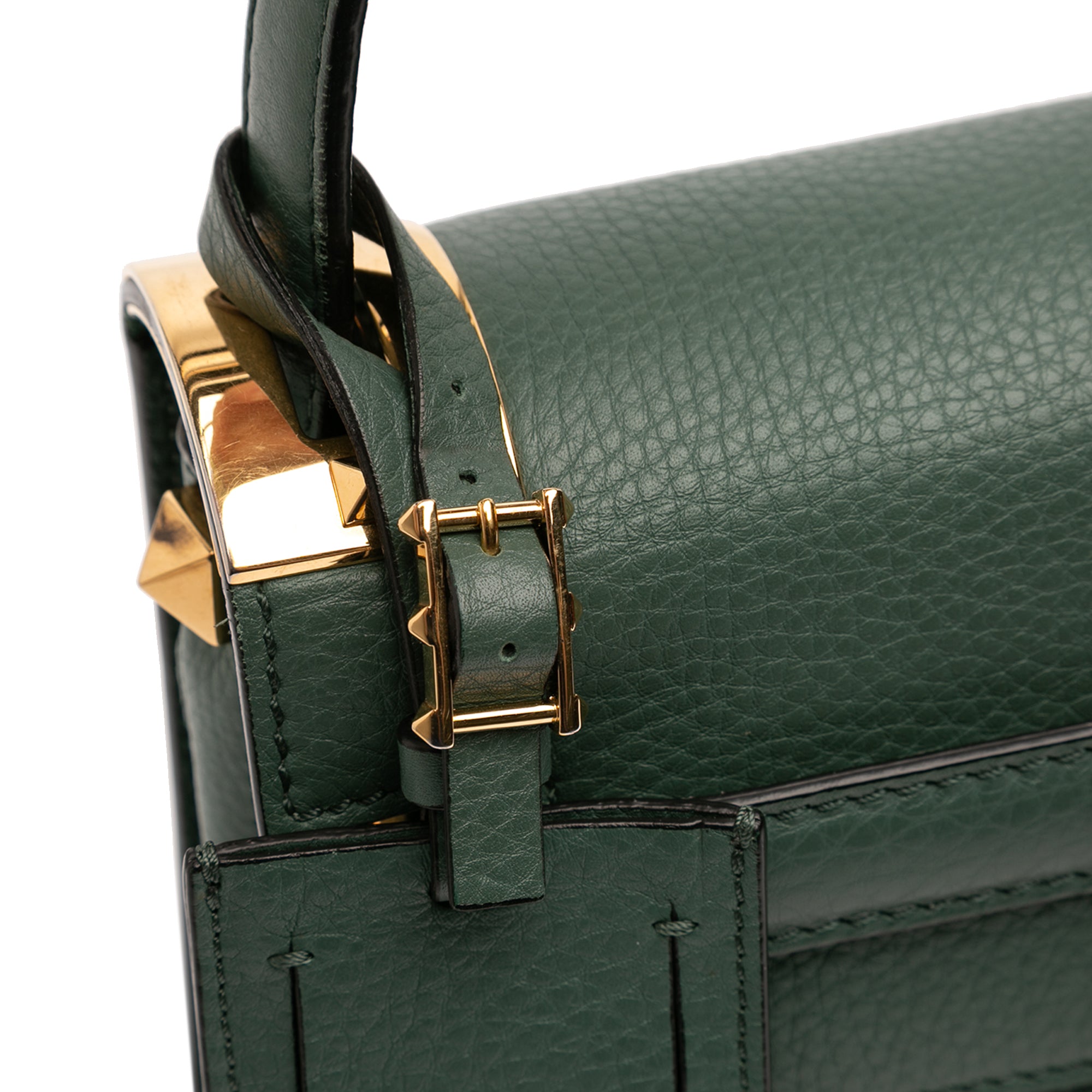 Small Leather My Rockstud Frame Satchel