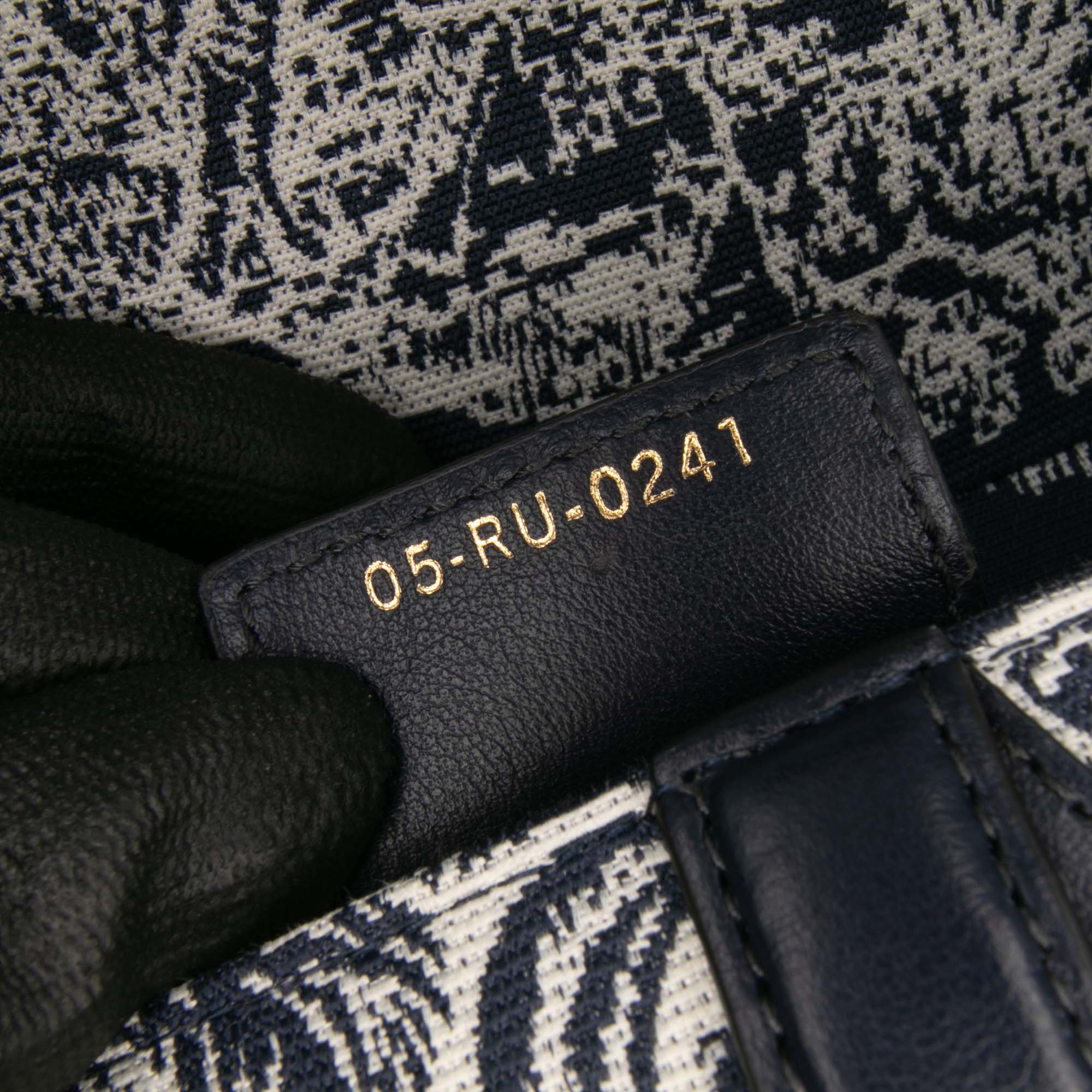 Canvas Reverse Embroidered Toile De Jouy Saddle Bag