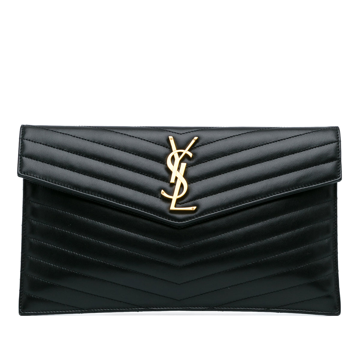 Chevron Monogram Uptown Clutch_0