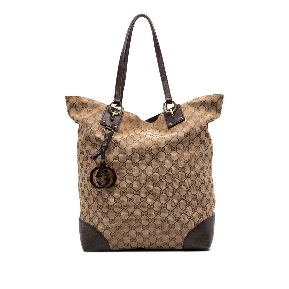 Large GG Canvas GG Charm Tote