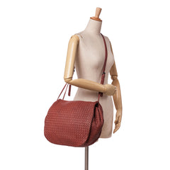 Nappa Intrecciato Flap Crossbody
