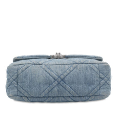 Medium Double Stitched Denim 19 Flap