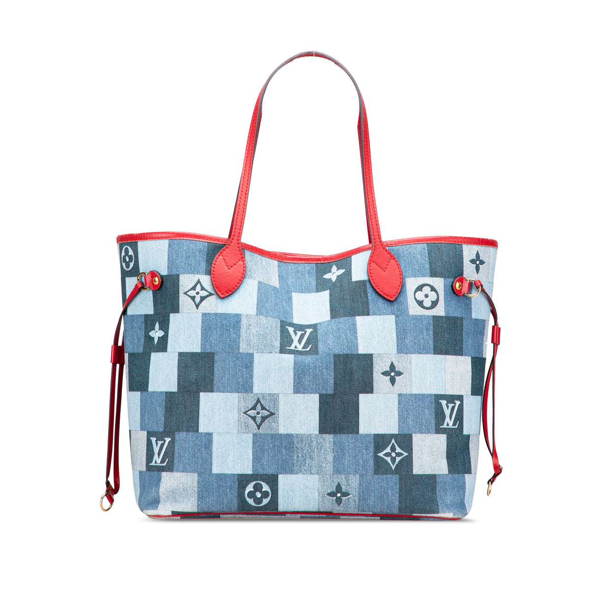 Monogram Denim Patchwork Neverfull MM