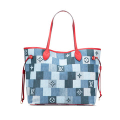 Monogram Denim Patchwork Neverfull MM
