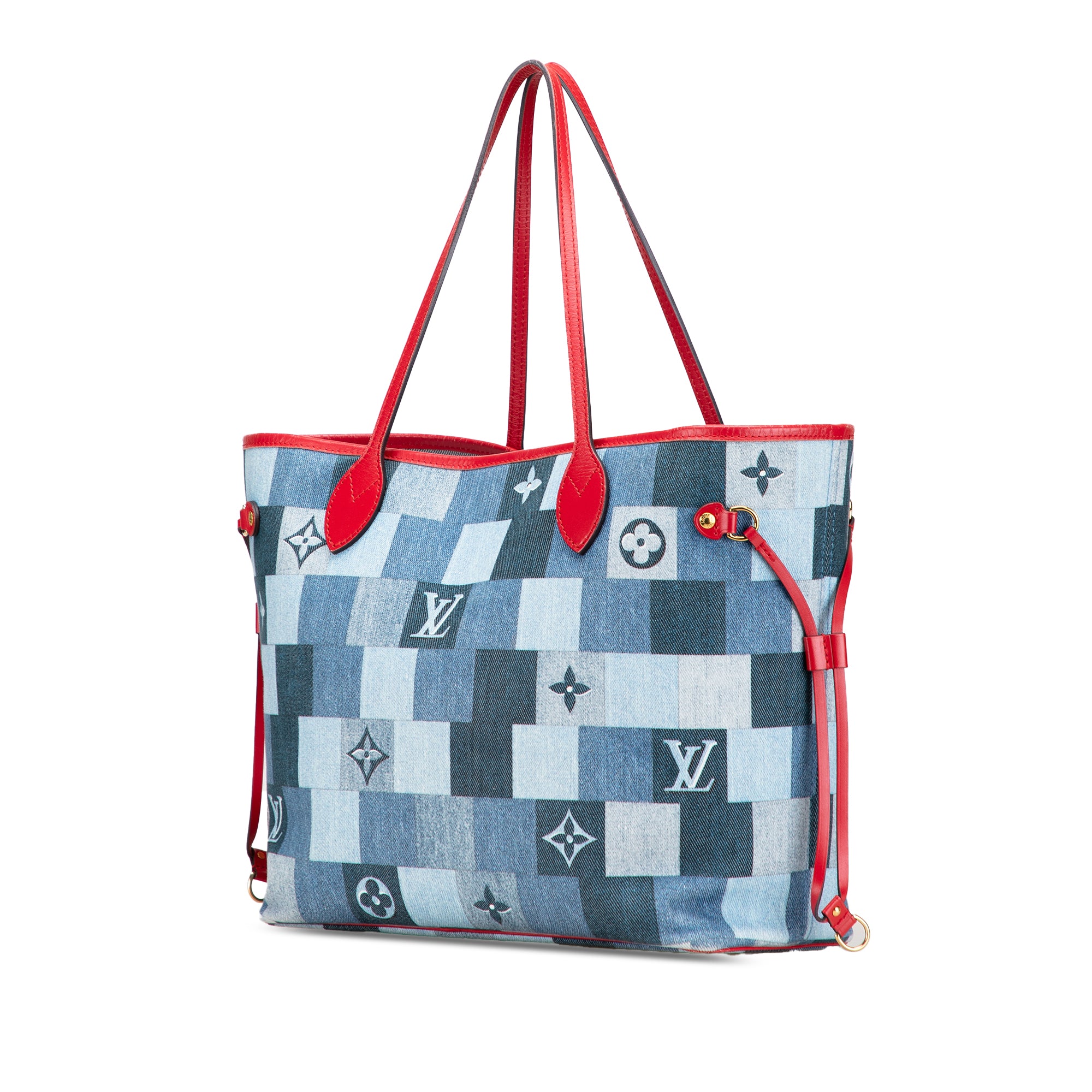 Monogram Denim Patchwork Neverfull MM