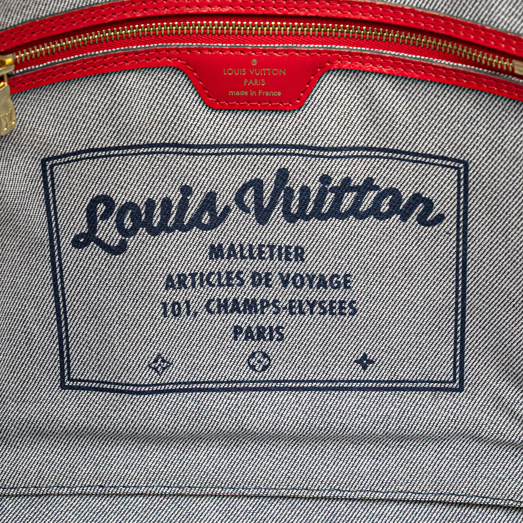 Monogram Denim Patchwork Neverfull MM