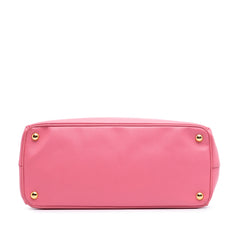 Medium Saffiano Lux Galleria Double Zip Satchel