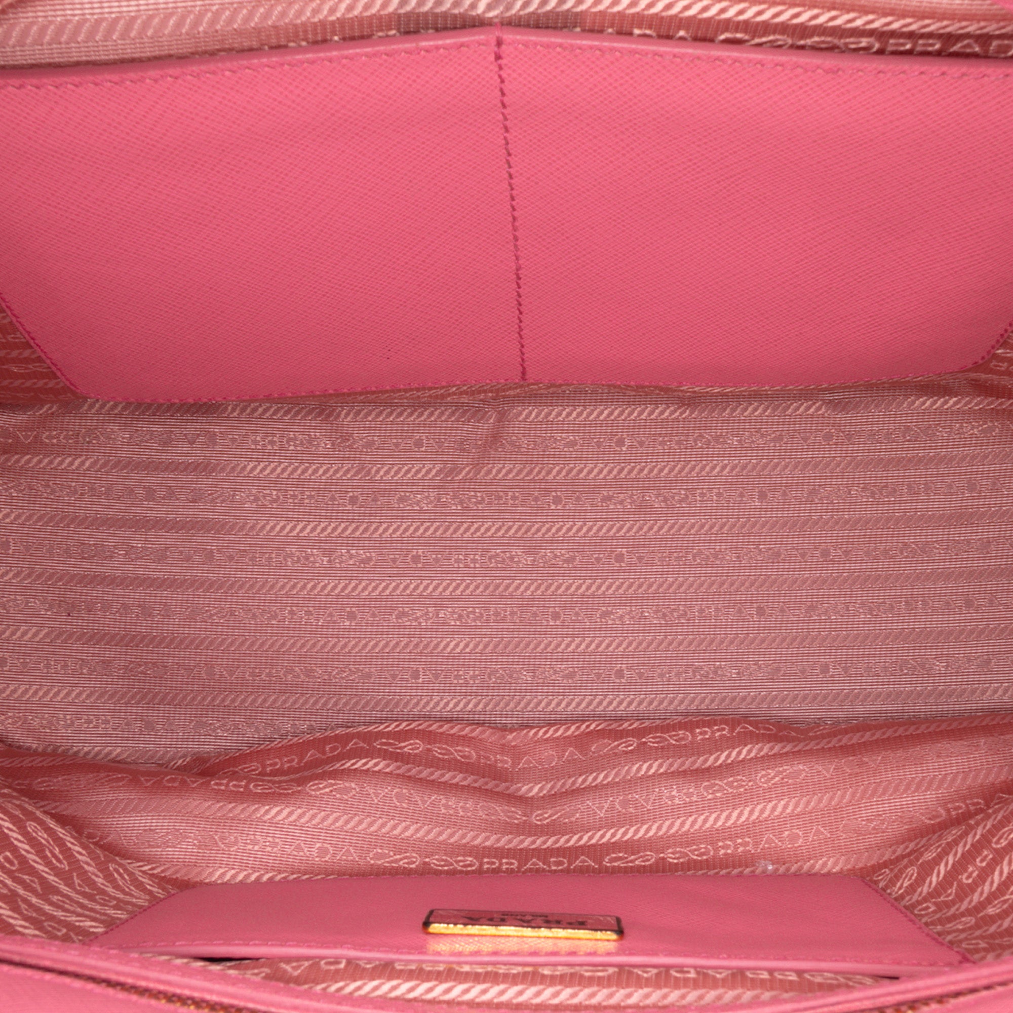 Medium Saffiano Lux Galleria Double Zip Satchel
