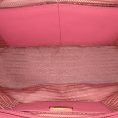 Medium Saffiano Lux Galleria Double Zip Satchel