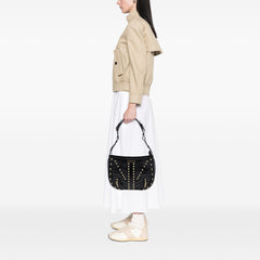 Studded Leather Shoulder Bag