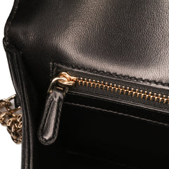 Medium Calfskin Crystal Embroidered Diorama Flap