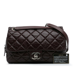 Jumbo Quilted Aged Calfskin New Portobello Flap