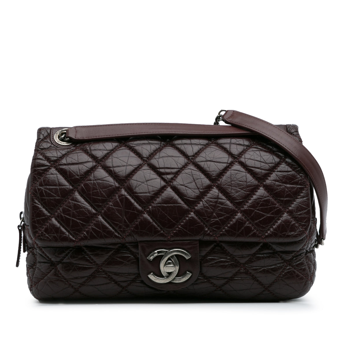 Jumbo Quilted Aged Calfskin New Portobello Flap