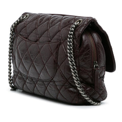 Jumbo Quilted Aged Calfskin New Portobello Flap