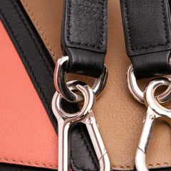 Small Calfskin Graphic Puzzle Satchel