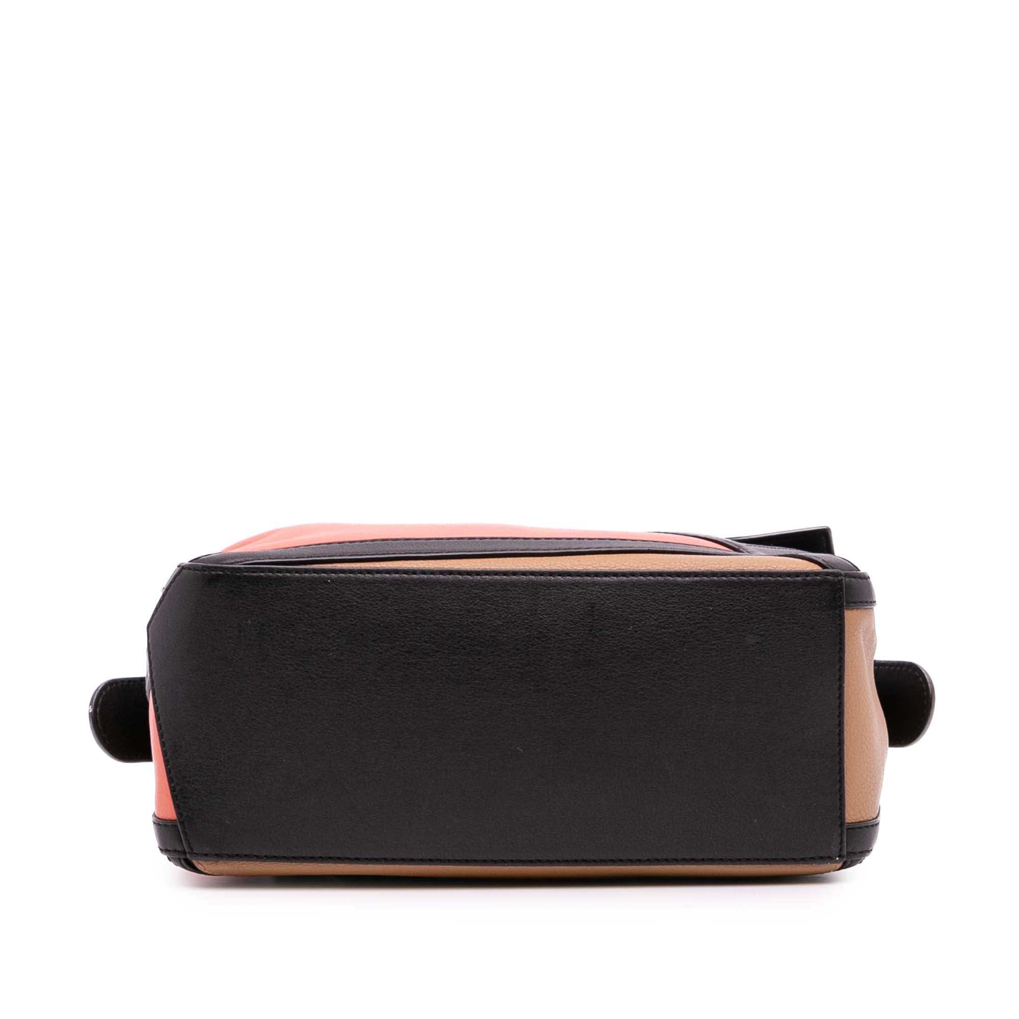 Small Calfskin Graphic Puzzle Satchel