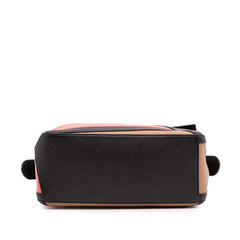 Small Calfskin Graphic Puzzle Satchel