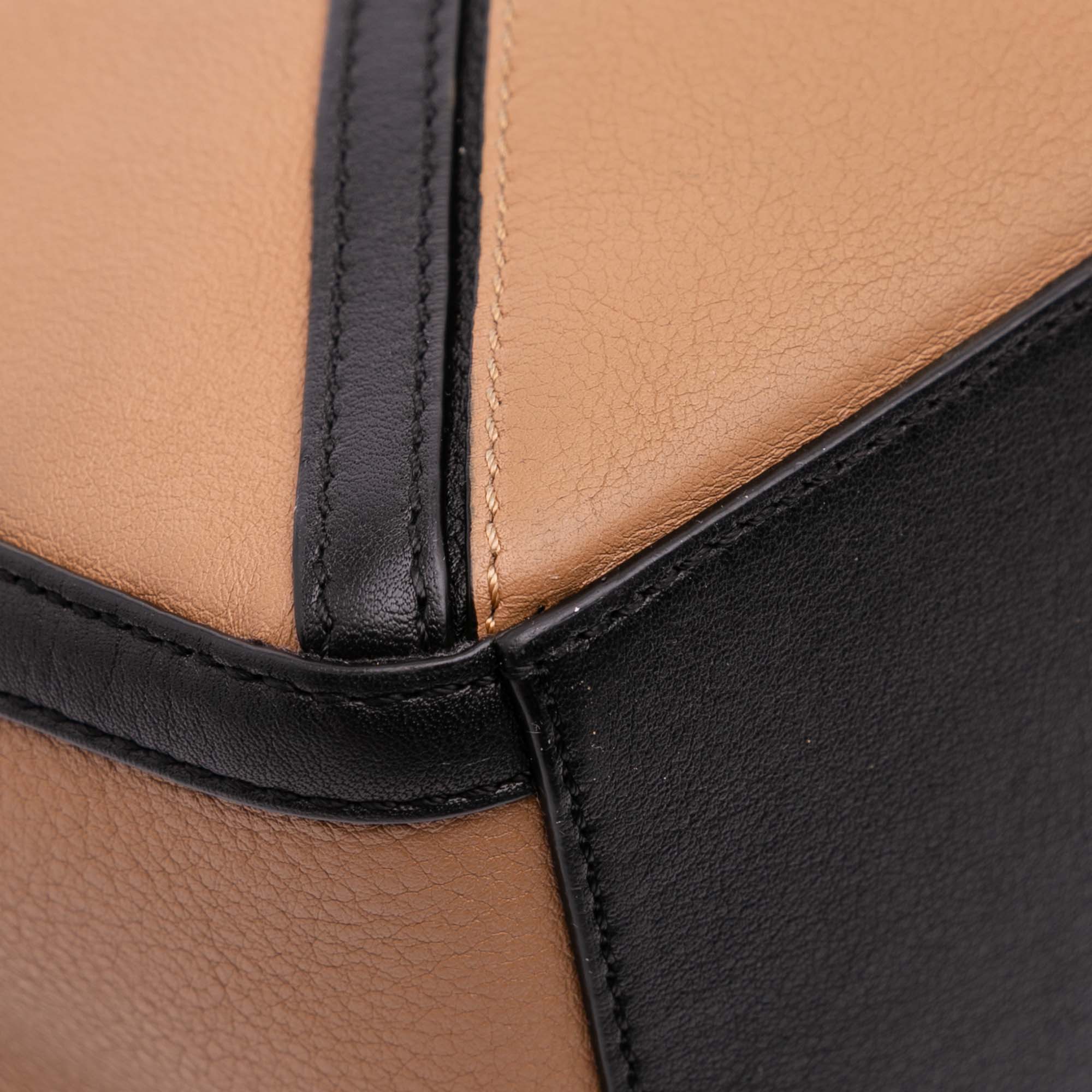 Small Calfskin Graphic Puzzle Satchel