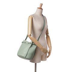 Leather Big Bag Bucket Crossbody