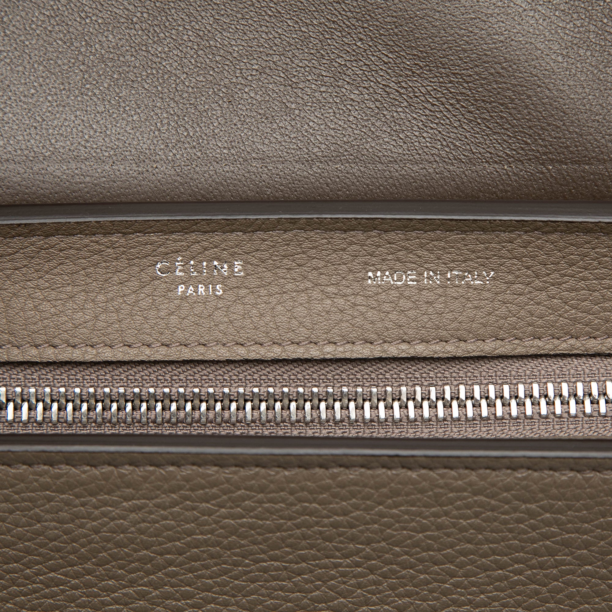 Small Bicolor Calfskin and Suede Trapeze Satchel