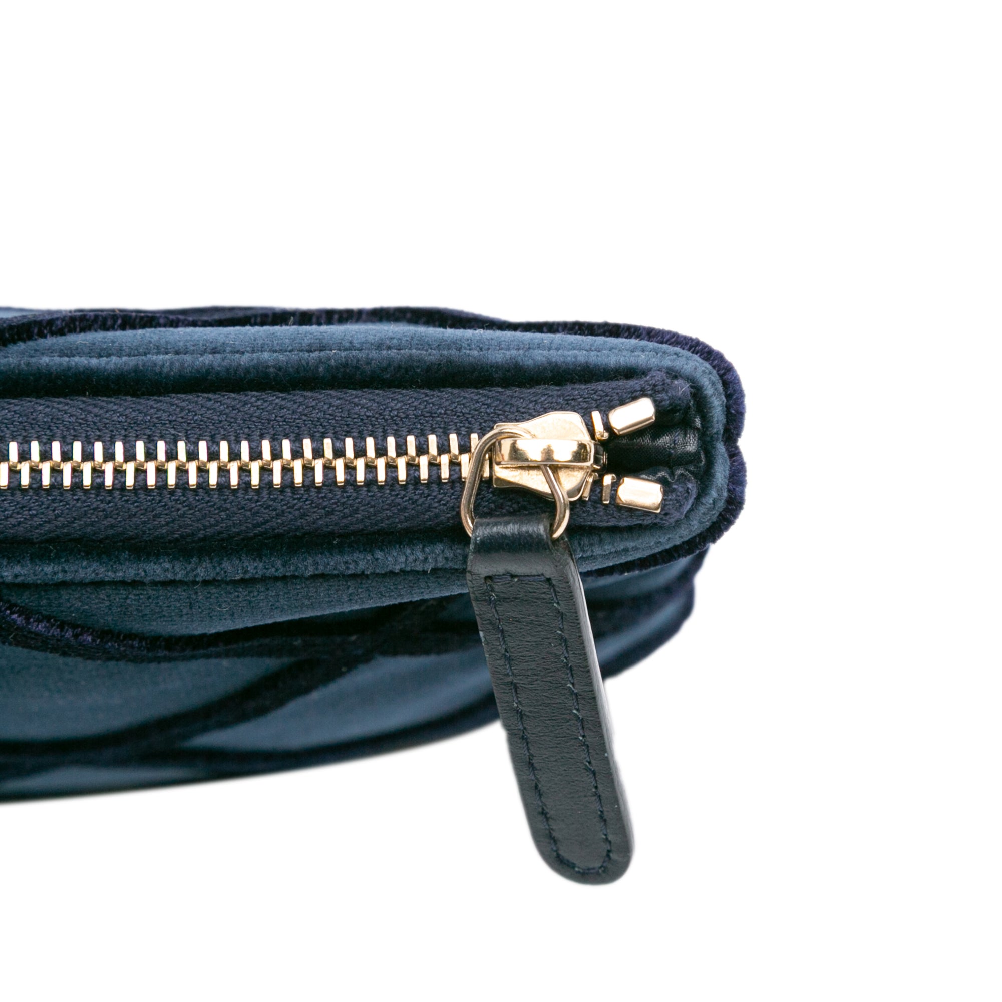 Medium CC Quilted Velvet O Case Clutch