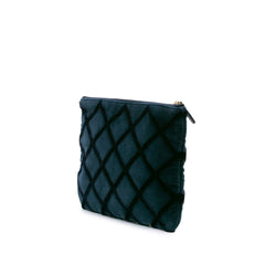 Medium CC Quilted Velvet O Case Clutch