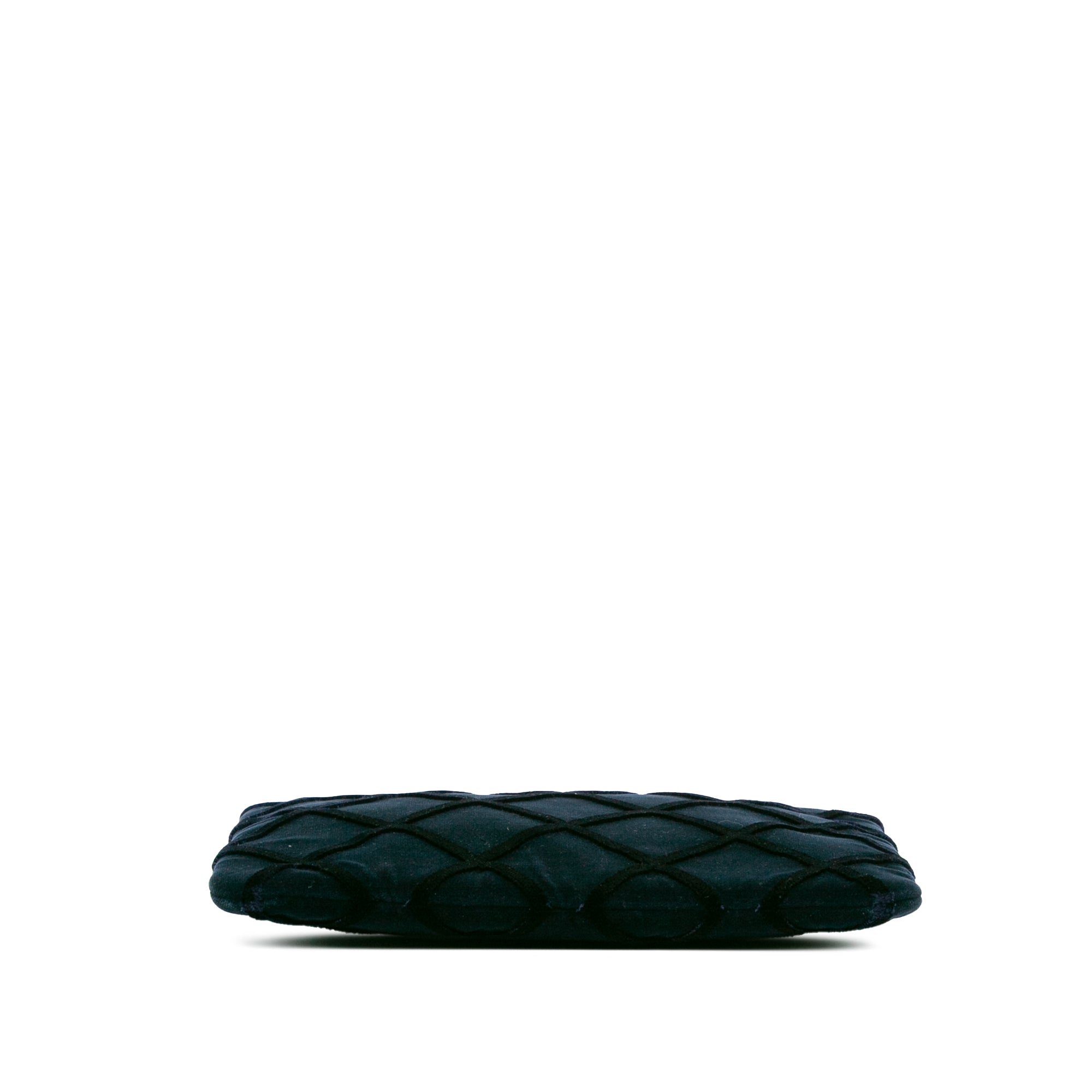 Medium CC Quilted Velvet O Case Clutch