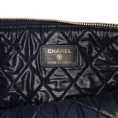 Medium CC Quilted Velvet O Case Clutch