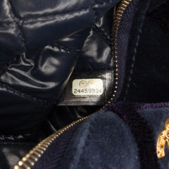 Medium CC Quilted Velvet O Case Clutch