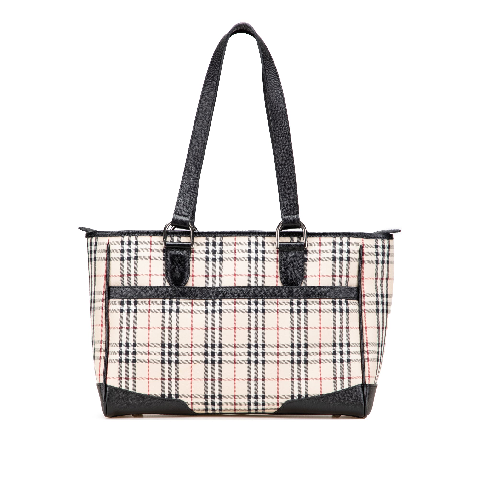 House Check Canvas Tote