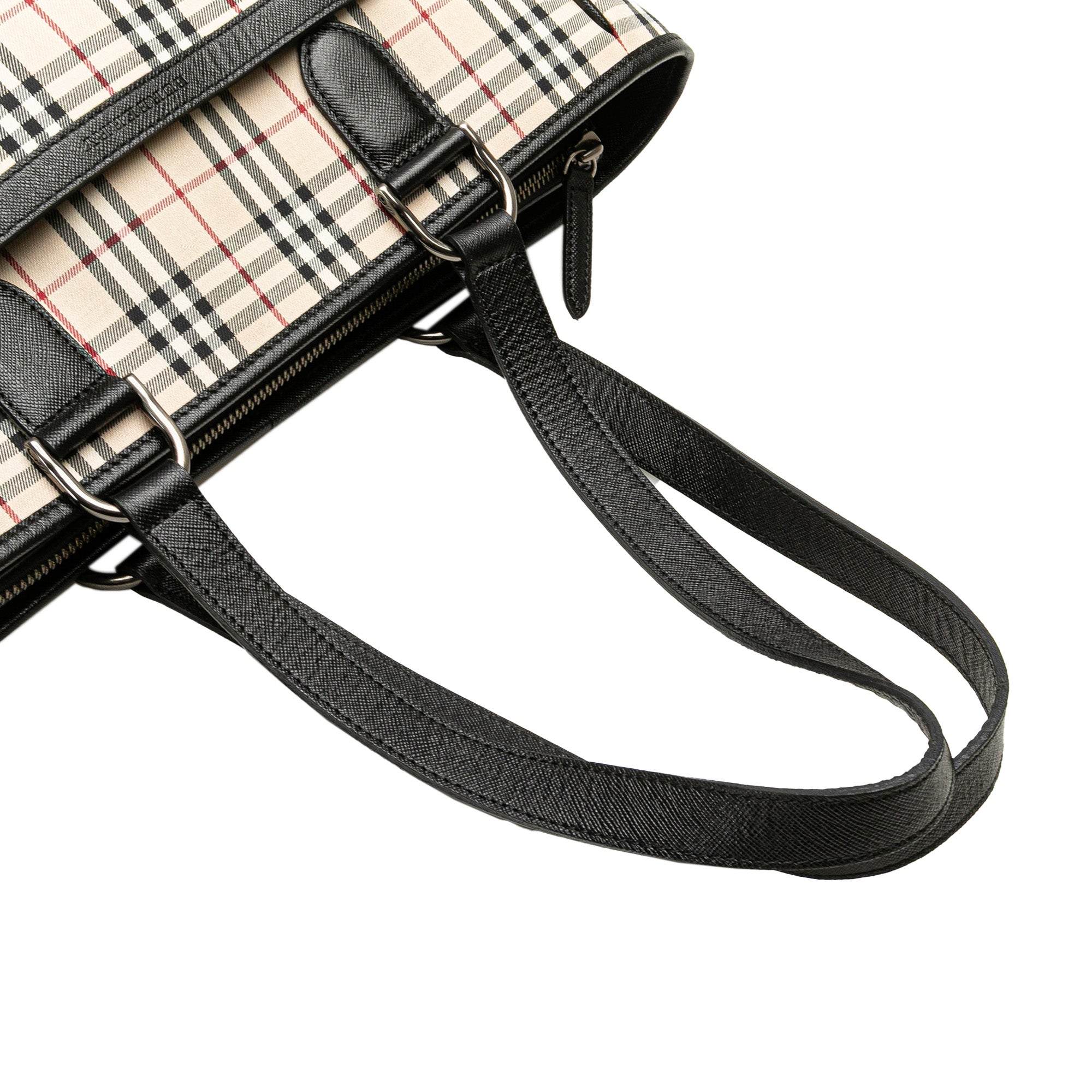 House Check Canvas Tote