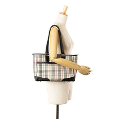 House Check Canvas Tote