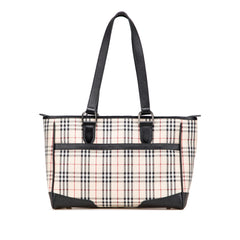 House Check Canvas Tote