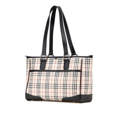 House Check Canvas Tote