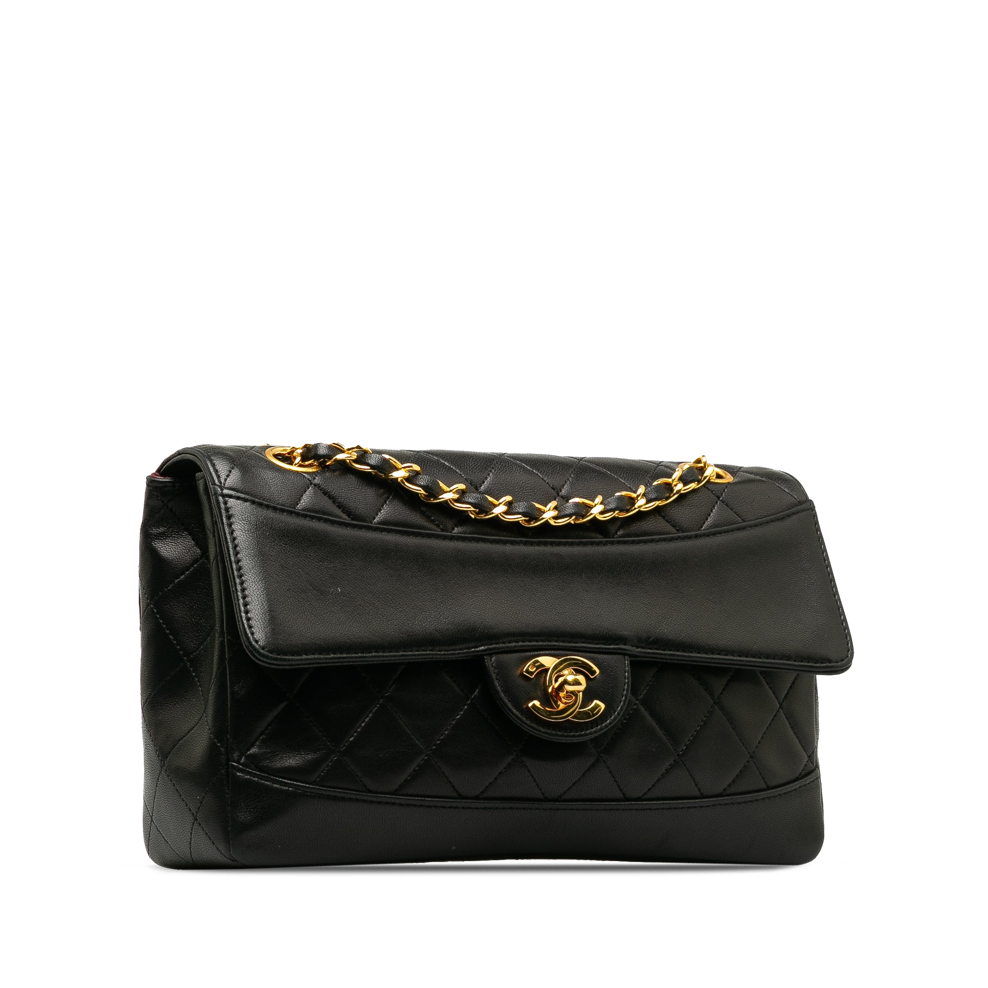 CC Matelasse Lambskin Flap Crossbody Bag