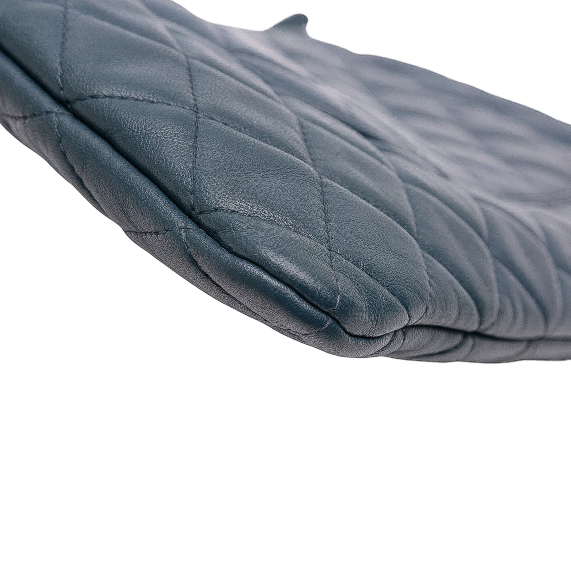 Large Quilted Lambskin O Case Clutch