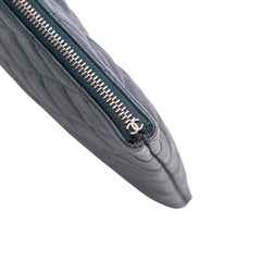 Large Quilted Lambskin O Case Clutch