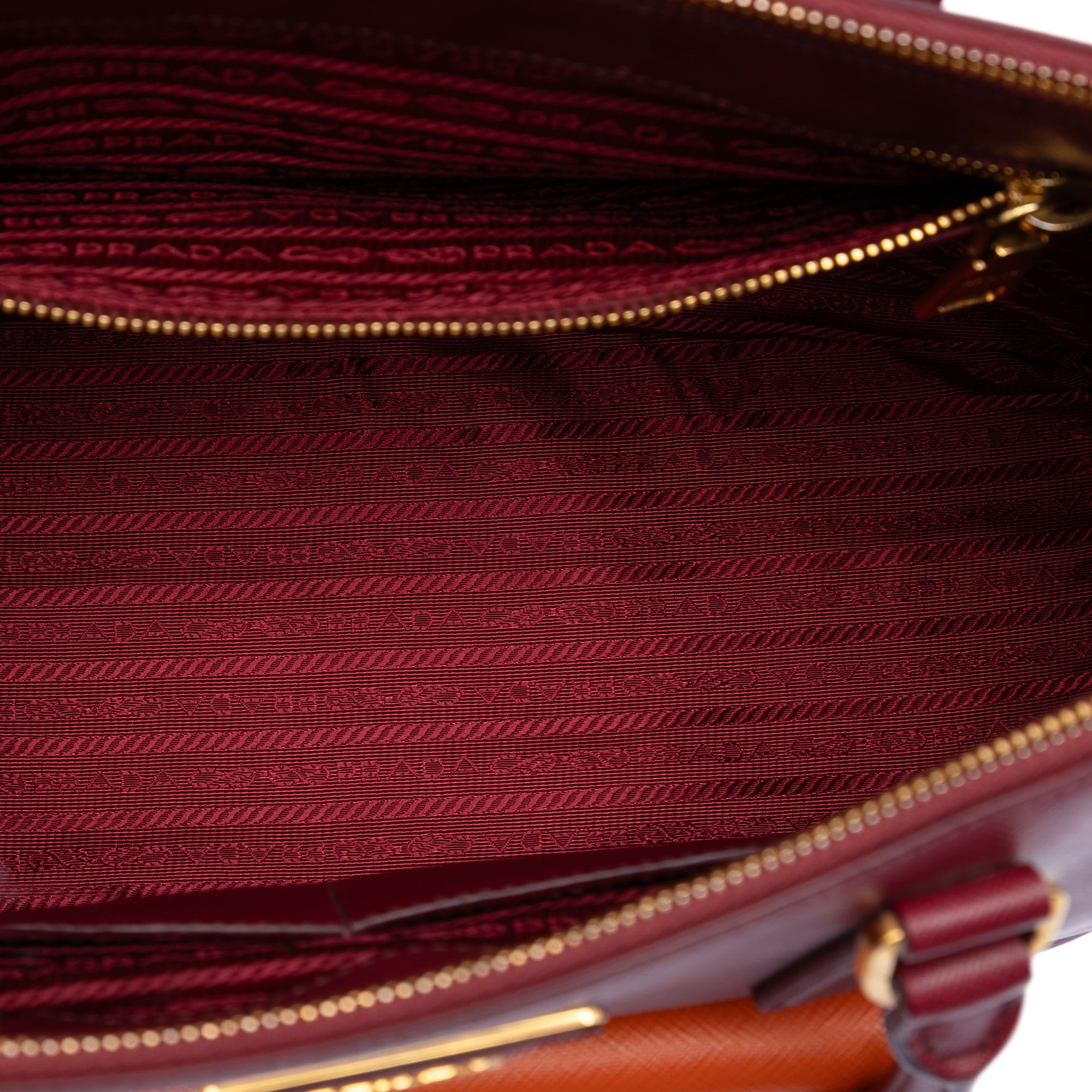 Saffiano Lux Galleria Double Zip Front Pocket Satchel