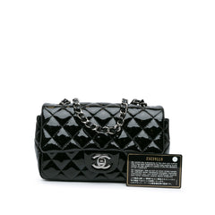 Mini Rectangular Classic Patent Single Flap