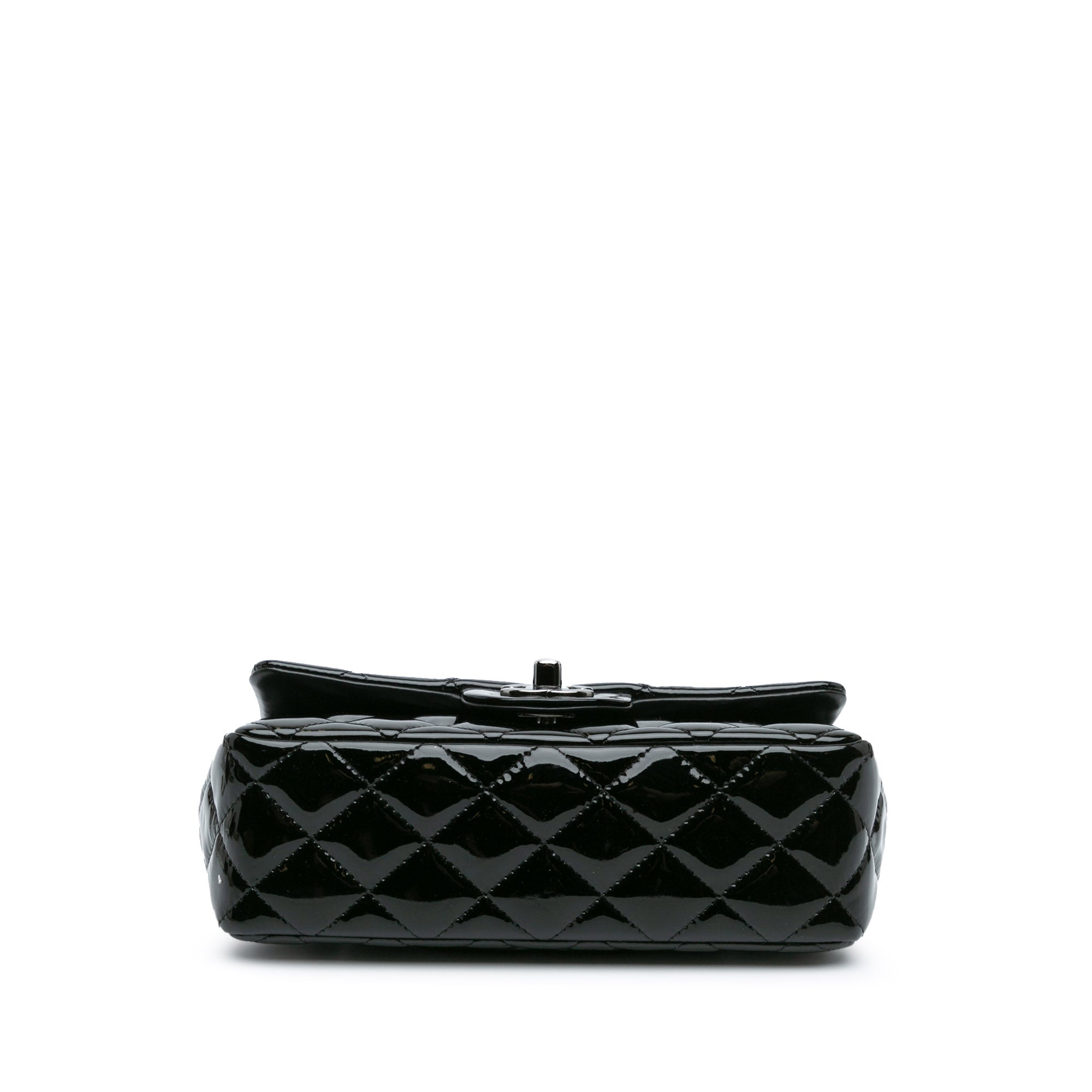 Mini Rectangular Classic Patent Single Flap