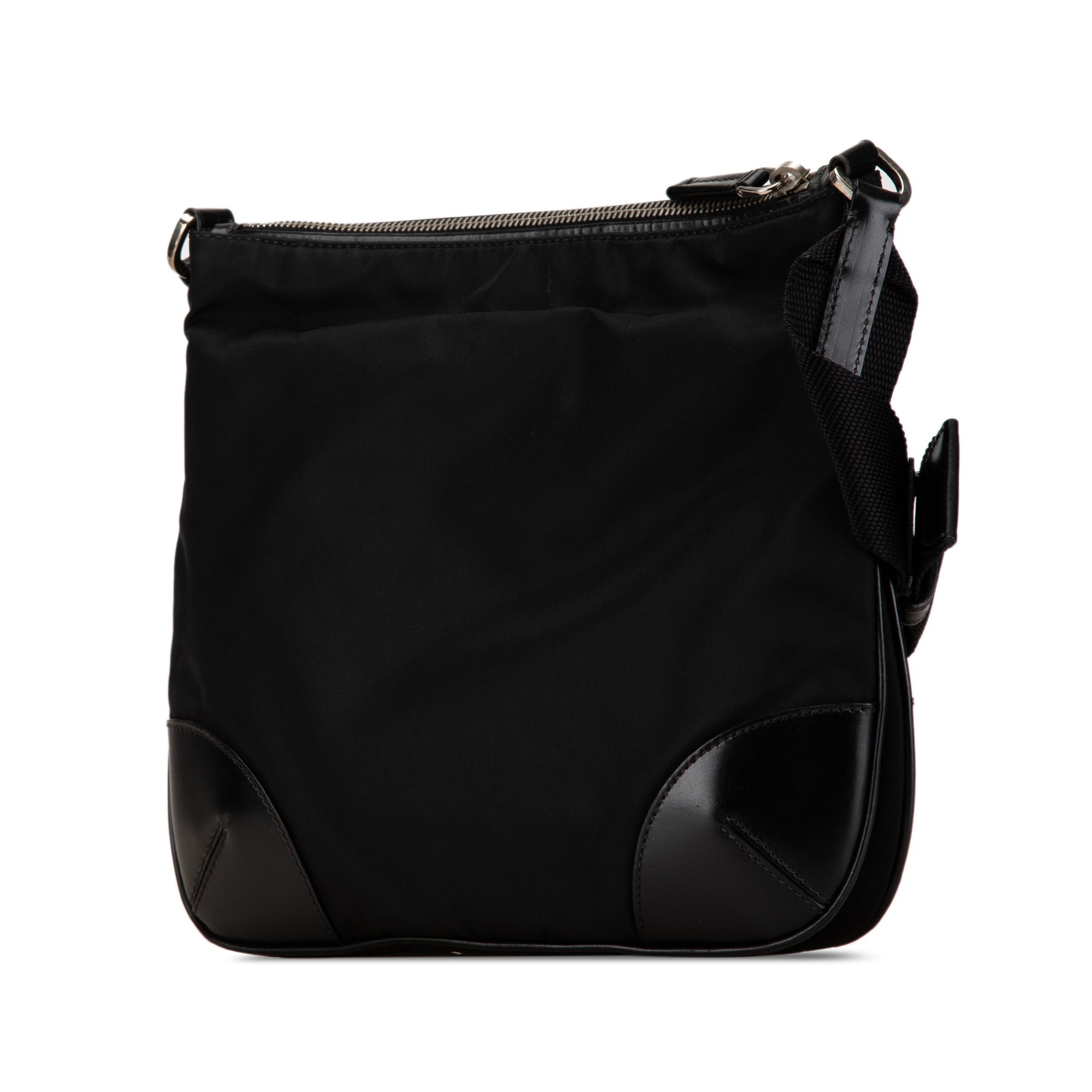Saffiano Trimmed Tessuto Crossbody